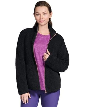 Skechers Skech-Sherpa Jacket Fleece Jackets - Black