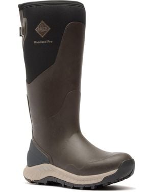 Muck Boot Woodland Pro Rubber Coffee Wellington Boots - Brown