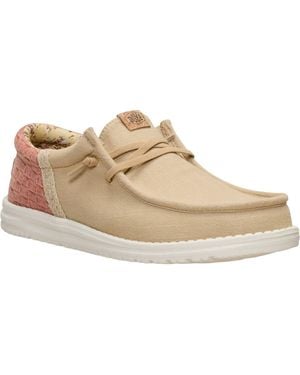 HEYDUDE Wally Funk Textile Incense/Multi Loafers - Natural
