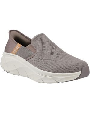 Skechers D'Lux Walker 2.0 232463Ww-Brn Slip On Shoes - Grey