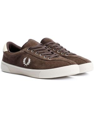 Fred Perry Suede Tennis Shoe - Brown