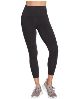 Skechers Gowalk Wear High-Waisted 7/8 Nylon Sports Leggings - Black