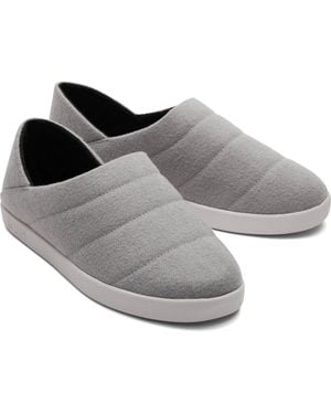 TOMS Ezra Polyester Shadow Slippers - Grey