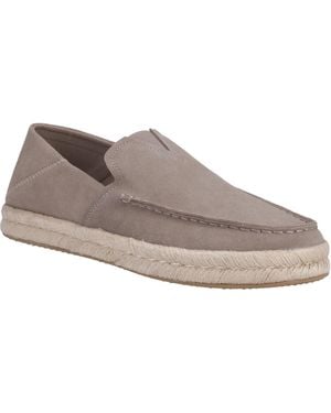 TOMS Alonso 100% Cow Dune Espadrilles - Gray