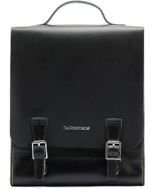 Dr. Martens Kiev Leather Box Laptop Backpack - Black