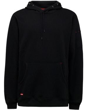 Hard Yakka Brushed Fleece Synthetic Hooded Sweatshirt - Black