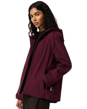 HUNTER Original Lightweight Waterproof Wine Rain Jacket - Red