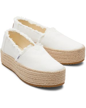 TOMS Valencia Canvas Espadrilles - White