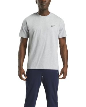 Reebok Cody Crew Neck Tee Cotton Short Sleeve T-Shirts - Grey