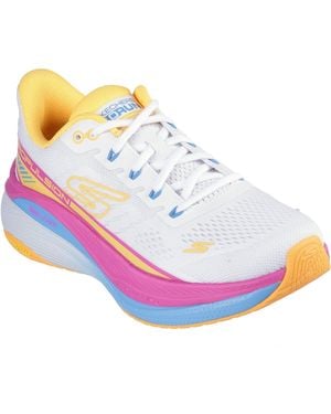 Skechers Max Cushioning Propulsion Textile Trainers - White