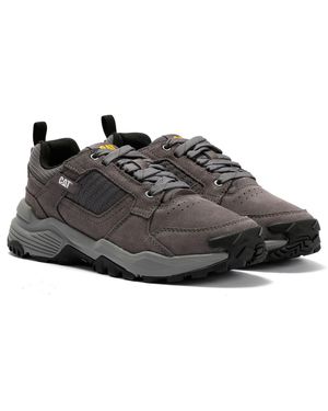 Caterpillar Grapple Suede Tornado Trainers - Black