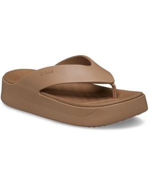 Crocs™ Getaway Platform Eva Milk Chocolate Sandals - Brown