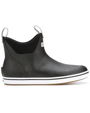 XtraTuf Ankle Deck Rubber Wellington Boots - Black