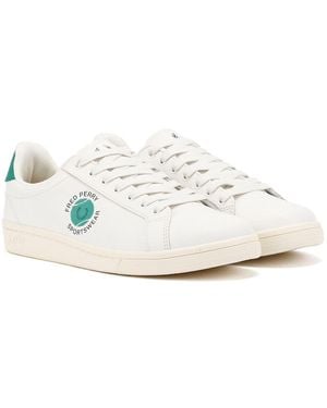 Fred Perry B721 Leather Snow/Court Trainers - White