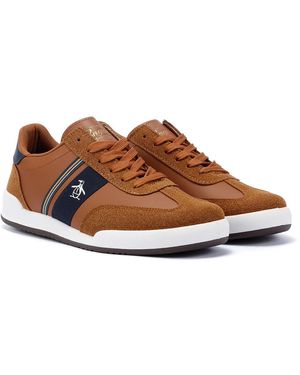 Original Penguin Gaz Zapatillas Marrones Para Hombre - Marrón