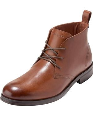 Cole Haan Newmark Grand Flexcraft Leather Tan Chukka Boots - Brown