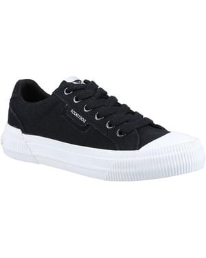 Rocket Dog Cheery 12A Canvas Cotton Trainers - Black