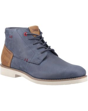Pod Aries Leder Stiefel - Blau