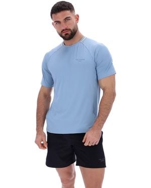 Ted Baker Harrison Tbmta251 Polyester Activewear T-Shirts - Blue