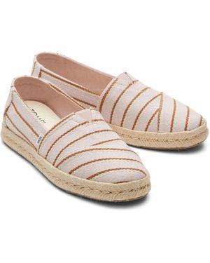 TOMS Alpargata Rope 2.0 100% Cotton Ballet Espadrilles - Pink