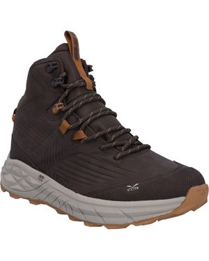 Hi-Tec Fuse Trek Mid Synthetic Steel/Charcoal/Bright Marigold Hiking Boots - Black