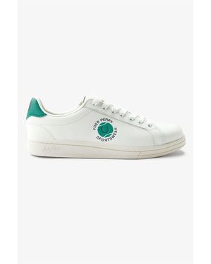 Fred Perry Tennis Cupsole Leather Sneakers - White