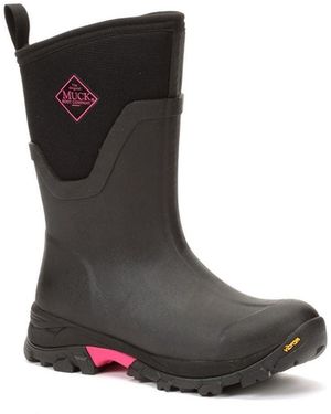 Muck Boot Arctic Ice Mid Agat Rubber/Hot Wellington Boots - Black