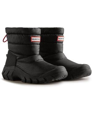HUNTER Wfs2108Wwu-Blk Intrepid Short Snow Boots - Black