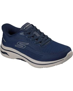 Skechers Go Walk Arch Fit 2.0 Percy Trainers - Blue