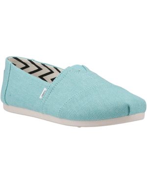TOMS Alpargata Classic Jute Aqua Espadrilles - Blue
