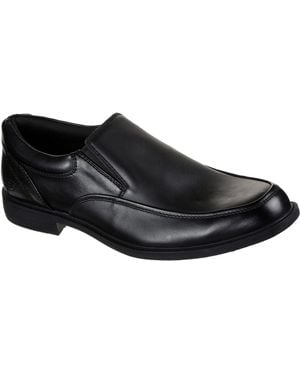 Skechers Dreston Ratlon Leather Loafers - Black