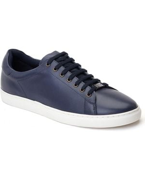 Base London Tucker Leather Trainers - Blue