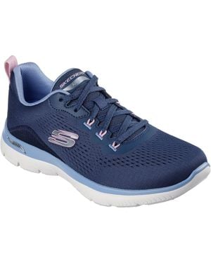 Skechers Arch Fit Summits Polyester /Light Trainers - Blue