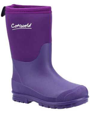 Cotswold Hilly Neoprene Tpr+Neoprene Wellington Boots - Purple