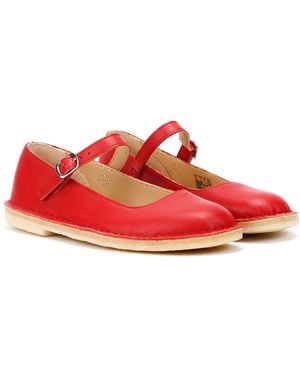 Clarks Desert Jane Scarpe Da Donna - Rosso