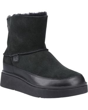 Fitflop Gen-Ff Mini Double-Faced Leather All Boots - Black