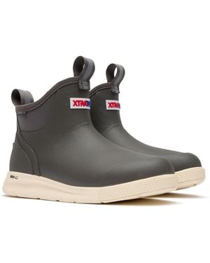 XtraTuf Ankle Deck Eva Dark Wellington Boots - Black