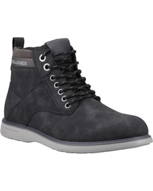 Jack & Jones Denver Synthetic Anthracite Boots - Black