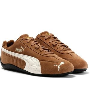 PUMA Speedcat Og Leather Coffee/Ivory Trainers - Brown