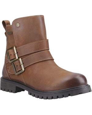 HUNTER Ness Ankle Boots - Brown