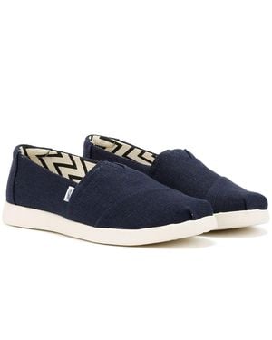 TOMS Alpargata Plus Heritage Alpargatas De Lona Azules Para Mujer