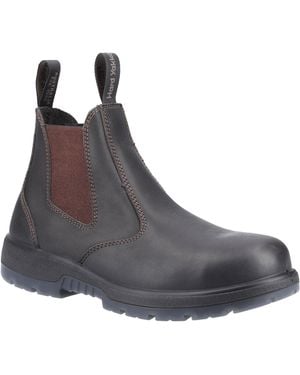 Hard Yakka Outback Leather Safety Boots - Brown