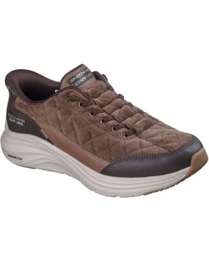 Skechers Contour Foam Cordelux Textile Cozycord/Pu Trainers - Brown