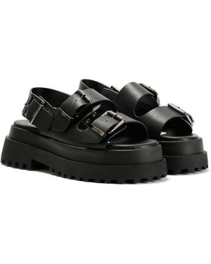 Buffalo Pluto Ari Sandals - Black