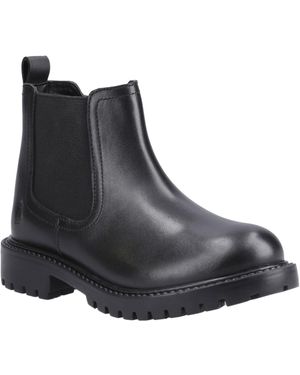 Hush Puppies Ariella Chelsea Leather Girls's Boots - Black
