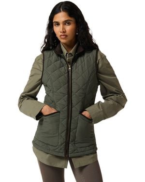 HUNTER Original Short Quilted Gilet - Green