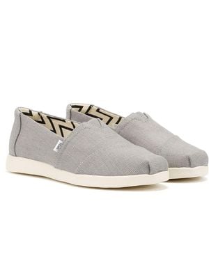 TOMS Alpargata Plus Heritage Alpargatas De Lona Para Mujer En - Blanco