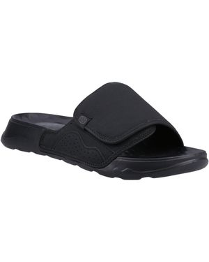 HEYDUDE Shore Slide Classic Synthetic Slides - Black