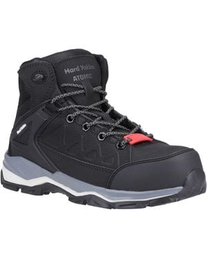 Hard Yakka Atomic Leather Safety Boots - Black