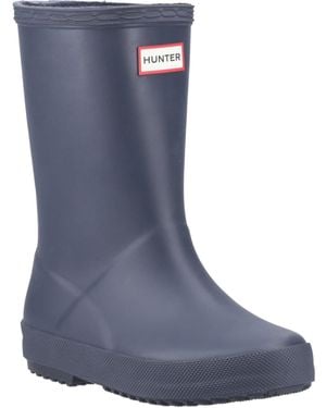 HUNTER Kids First Boot Rubber Wellington Boots - Blue